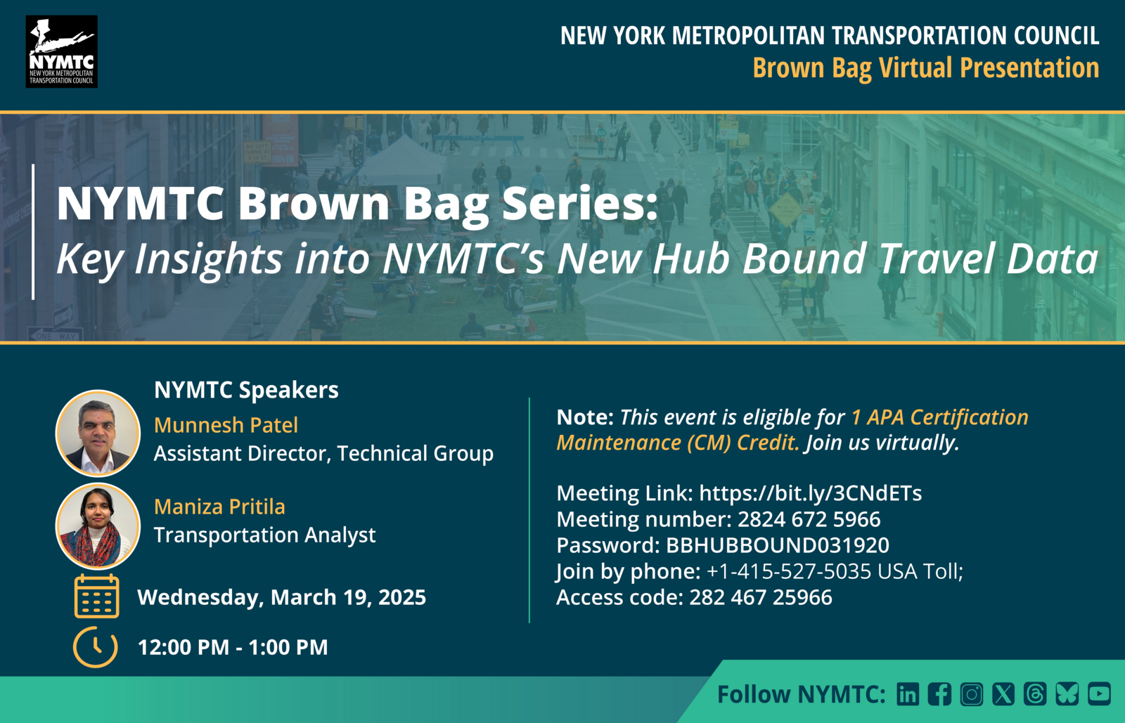 Key Insights into NYMTC's New Hub Bound Travel Data